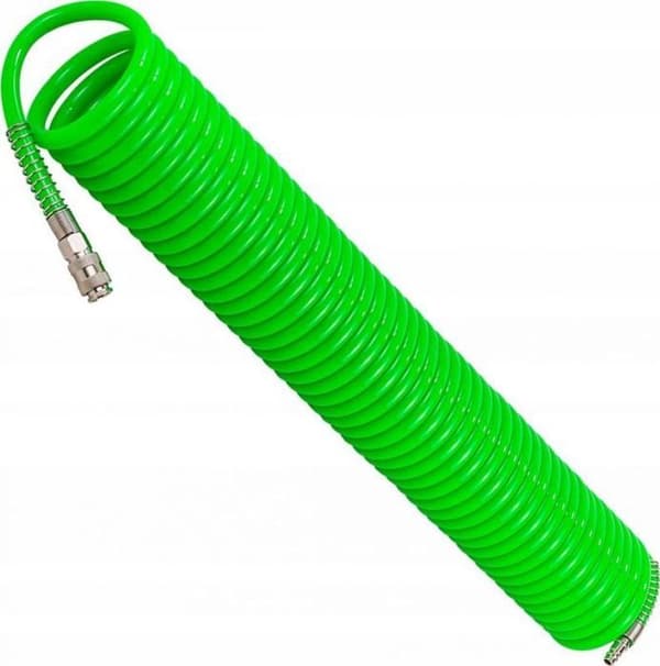 Slang - rör - flexibelt Forsage - F-1410-20Grön - Spiralrör med snabblänkar 14 mm x 20 m
