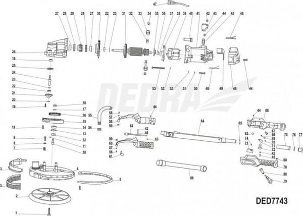 Slang - slang - flexibel Dedra - XDED7743.75 - Plastslang