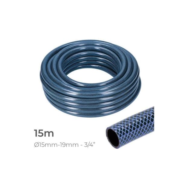 Blå invändig vattenslang Ø19mm - GENERISK - Utvändig rulle Ø25mm (3/4) - 15m