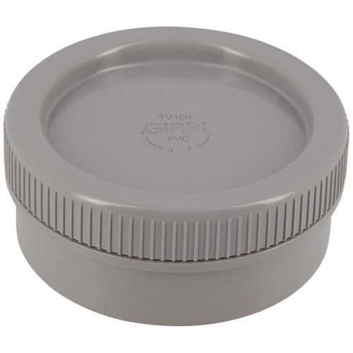 Besökstampon - GIRPI - PVC - Inre diameter 100 mm - Rät form - Färg Grå