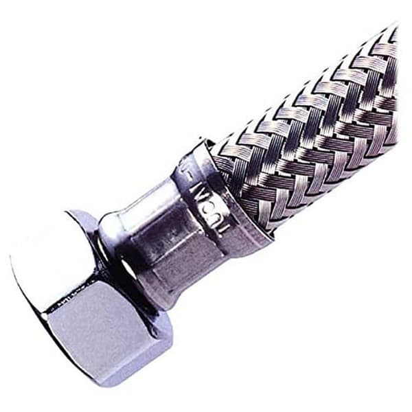 Tucai - 5805 - Koppling för vattenslang i rostfritt stål TAQ WW-1/2 x 1/2 L=35 cm [10/100]