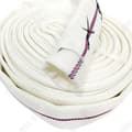 Miniatyrbild 1 av 4: TD Flat Pipe 32mm vit PVC Längd 20 meter leveransrör Platt leveransrör Flat Pump Pipe flexibelt plattrör