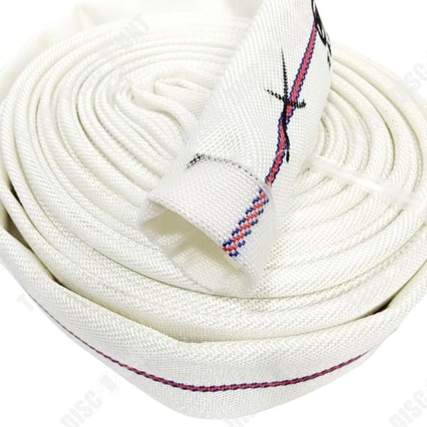 TD Flat Pipe 32mm vit PVC Längd 20 meter leveransrör Platt leveransrör Flat Pump Pipe flexibelt plattrör