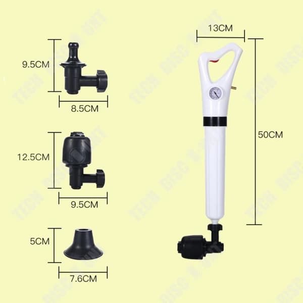 TD® Avloppsrör muddra toalett sugverktyg toalettblock en tunna ventilation kök artefakt plast pump