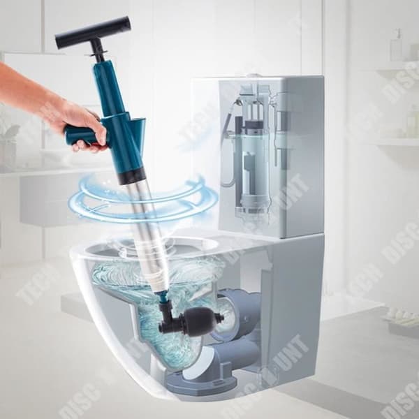 TD® Hushållsavlopp toalettrör blockering inbyggd pumpande stålcylinder visuellt instrument muddra gummimaterial A