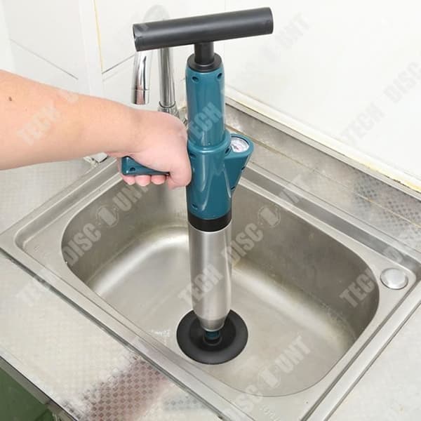 TD® Hushållsavlopp toalettrör blockering inbyggd pumpande stålcylinder visuellt instrument muddra gummimaterial A