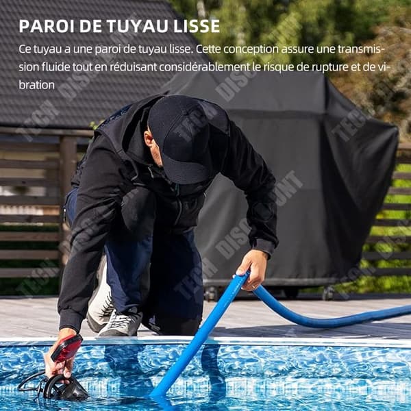 TD Plattslang 25mm blå PVC Längd 20 meter leveransrör Platt leveransrör Platt pumpslang platt flexibel slang