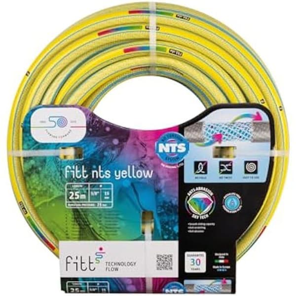 FITT NTS YELLOW 5/8" (15mm) 25m trädgårdsslang för intensiv användning