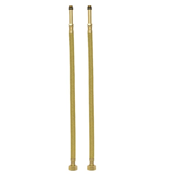 Guldslange med nylonflet 3/8"xM10, længde 40 cm - 2 stk.