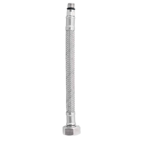 Fleksibel stålflettet slange 3/8"xM12, længde 35 cm