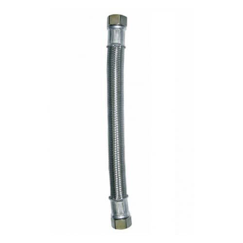 Stålflettet slange 3/4" GW længde 30 cm