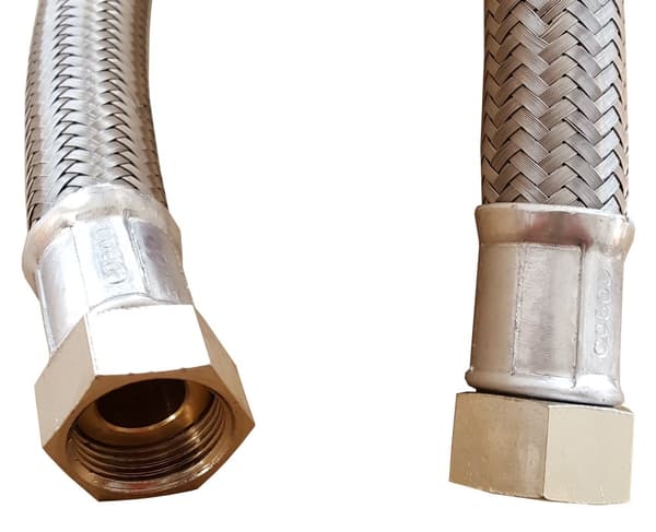 Stålflätad slang 3/4"" GW/GW, längd 60 cm