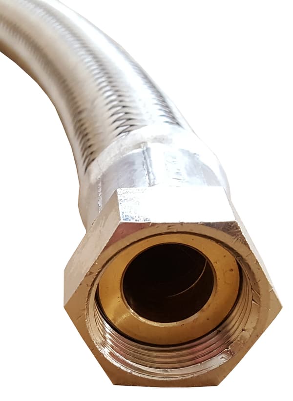 Stålflätad slang 3/4"" GW/GW, längd 60 cm