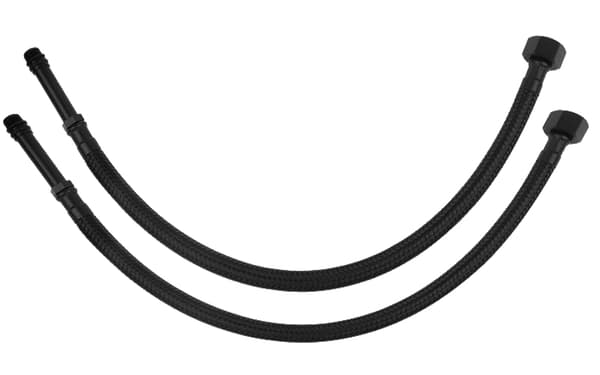 Svart flätad nylonslang M10x3/8"", längd 40 cm
