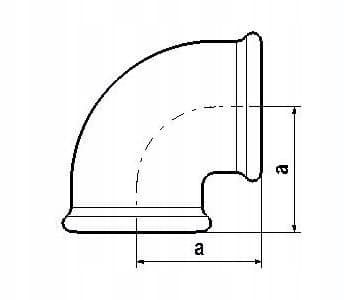 GALVANISERET GALVANISERET BØJ 3/4 TOMMER
