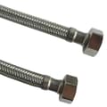 Miniatyrbild 3 av 6: Set med 2 sanitetsflexibler - Anslutning 2 vridbara muttrar 1/2" - L = 300mm DN8