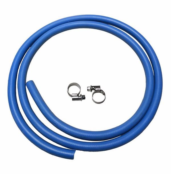 Acquade gummigasslang Kit LPG PVC IMQ 8x13 2 m 2 klämmor stingitubo tillverkad i Italien Vanlig blå 7140 under