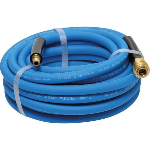 Tryckluftsslang - BGS - 10 m - PVC - 20 bar - 32 L/min - Hona - Rak