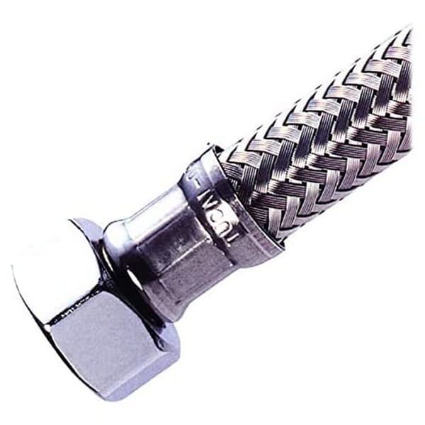 Tucai - 6339 - Anslutning för Vattenslang i Rostfritt Stål TAQ WW-1/2 x 1/2 L=40 cm [10/100]