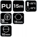 Miniatyrbild 2 av 4: Slang - slang - flexibel Neo tryckslang Spiral 10,0 x 15 mm, 15 m, EU
