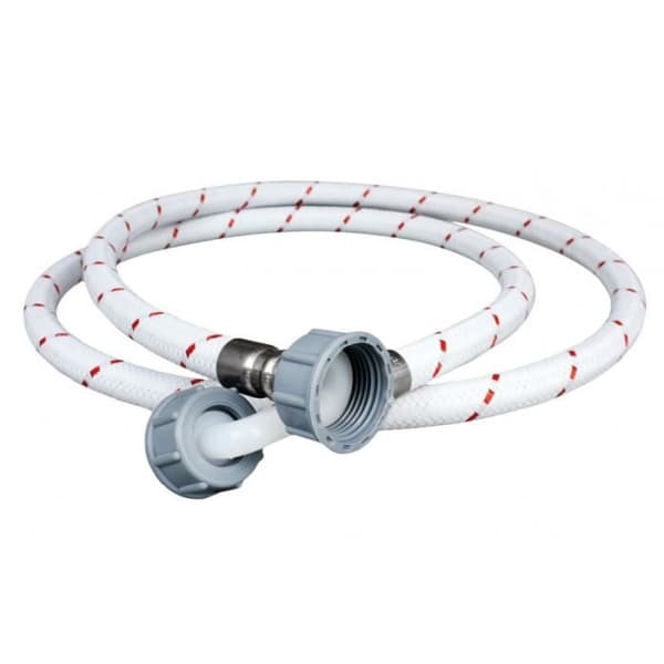 Inloppsslang - Nylon - 300 cm - Armbåge - 3/4" - Vit