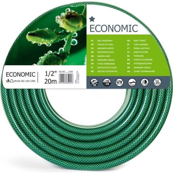 Trädgårdsslang 1/2" - Ekonomisk 10-003 - längd 50m