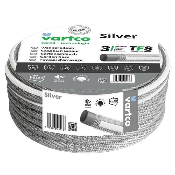 Vartco Silver TFS ¾" 3-lagers trädgårdsslang 50m