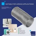 Miniatyrbild 4 av 4: Flexibel Luftkanal i Aluminium EUROPLAST 150mm 1.5m
