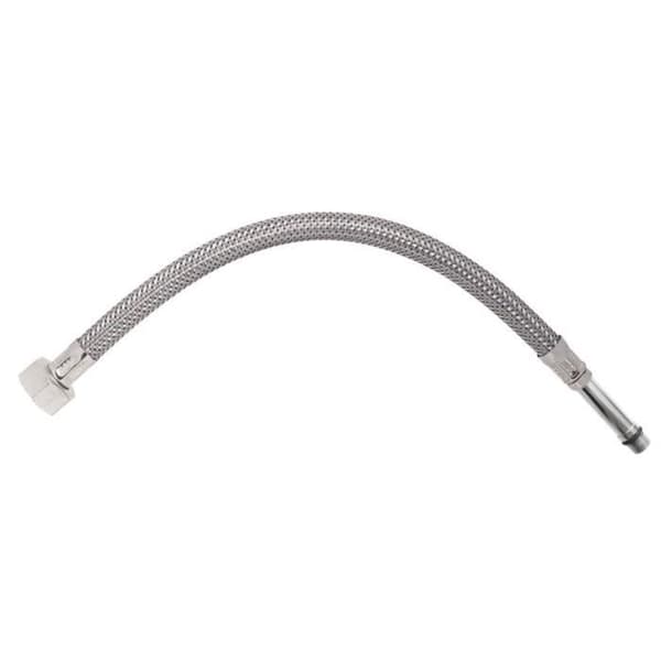 SOMATHERM ACS DN8 Sanitetsslang i rostfritt stål - Standardflöde - L 30 cm med 5 cm förlängning - Kort/lång hane - Ingen skruv