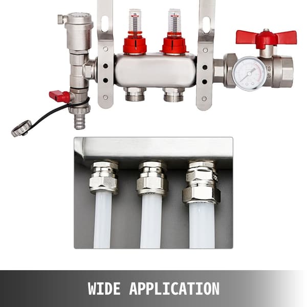 1/2" 1,4 GPM 2-portars PEX-grenrörssats, högkvalitativt material, smart kontroll, stark kompatibilitet, enkel installation