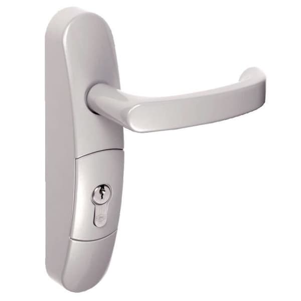 Demi ensemble reversibelt med fast knapp europeisk profil aluminium – JPM EN3600 01 0A