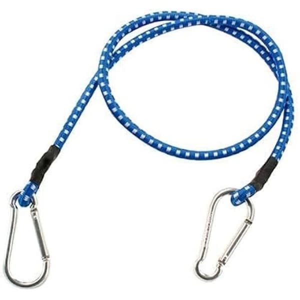Gummi bläckfisk - FERRESTOCK - 90 cm x 8 mm - 2 enheter - Karbinhake - Slitstark nylon
