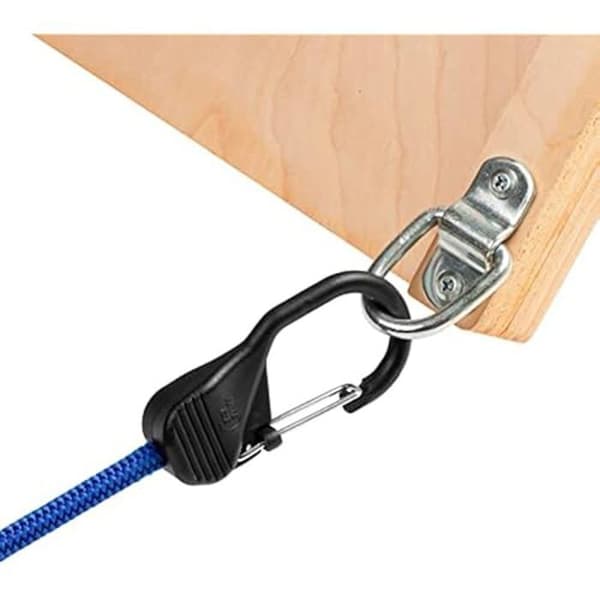 Låsrem - NITE IZE - HookLock - Stålkarbinhake - 8 mm elastisk - Blå färg