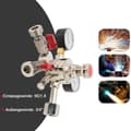 Miniatyrbild 4 av 4: Koldioxidgasmätare, tryckregulator 3 Bar, dubbelt utloppssystem
