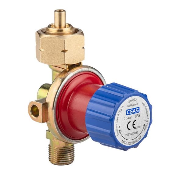 Gassänknare med tryckregulator. (maximalt 4 bar, 8 kg/h)