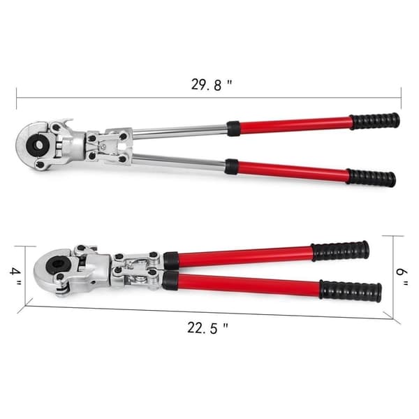 6ton 16-32 mm TH/U-typ Rörpresstång Combo Kit, rörpressningsverktyg med 8 Dies