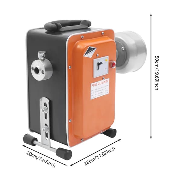 Elektrisk Rørrenser, 750W Ren Kobbermotor, 20-150mm Rørkompatibilitet,Appelsin
