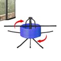 Miniatyrbild 1 av 2: Värmerörsdispenser, Konstruktion i kolstål, Justerbar diameter, 200 kg lastkapacitet,svart