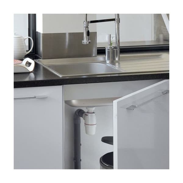 NEO AIR D40 Bi-insprutad vask sifon med tvättmaskinsuttag WIRQUIN 30722145
