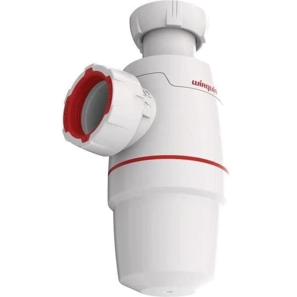 WIRQUIN Néo vask sifon Ø32mm - Plast - Dubbel installation - Integrerad anti-vakuum
