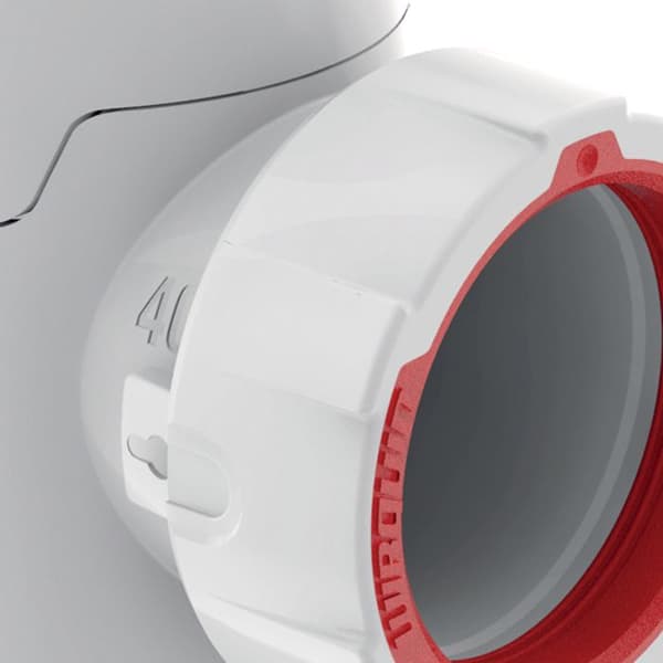 WIRQUIN Néo vask sifon Ø32mm - Plast - Dubbel installation - Integrerad anti-vakuum