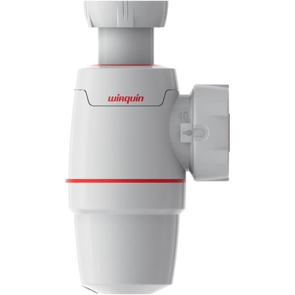 WIRQUIN Néo vask sifon Ø32mm - Plast - Dubbel installation - Integrerad anti-vakuum