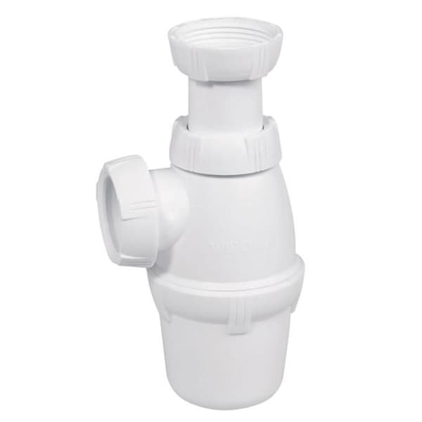 Siphon för tvättställ (Ø32mm) - Diameter: 32 mm - Höjd: från 135 till 180 mm - Siphon för tvättställ: 1’’1/4 - VIT - 30723136
