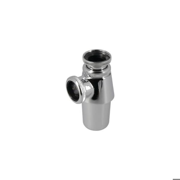 Nicoll L3211 diskbänksfälla i blank kromad mässing - Inloppsdiameter 32mm - Utloppsdiameter 32mm
