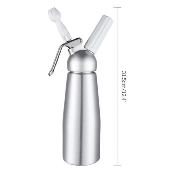 Chantilly Siphon - Professionell - 500ml - Aluminium - Munstycken ingår - Varmt och kallt