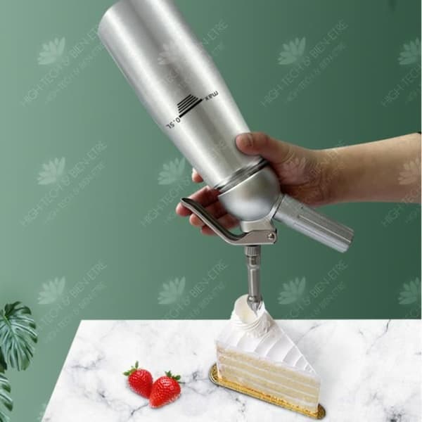 HTBE® 500 ML Silikon Cream Gun Cake Kaffe Glass Dessert Hem Fancy Dekoration Device
