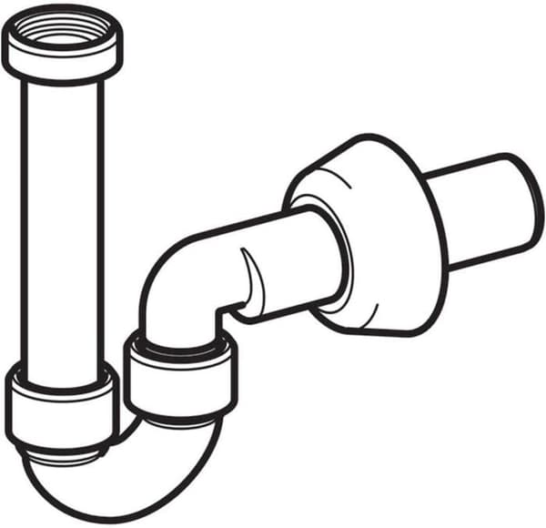 Geberit - 151.100.11.1 - serie - Sifon för tvättställ i vit polypropen justerbar 11/4" x 40 mm