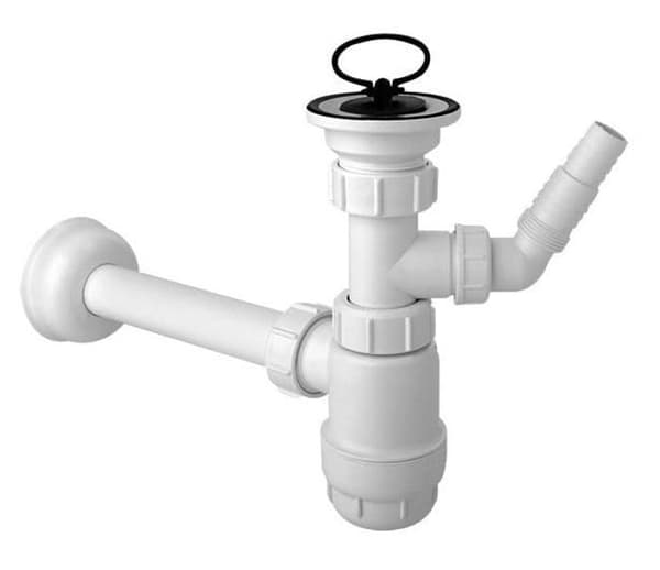 Siphon för handfat - Mcalpine - HC1LWM - Flask-siphon 5/4DN32 vit låg ()'''