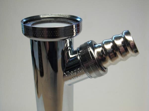 Siphon för diskho - siphon för tvättställ Viega - 103033 - Justerbar siphon 3/4x 200mm förkromad ()