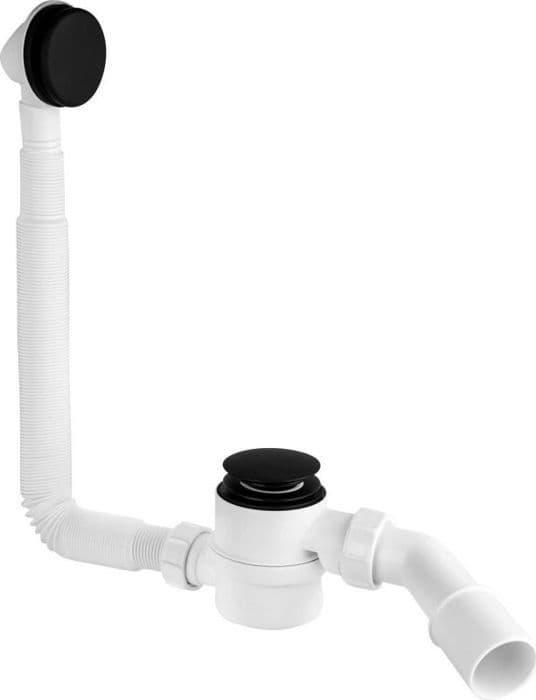 Avloppssiphon - McAlpine handfatssiphon - HC2600CLMB - Siphon för klick-klick badkar svart McAlpine [15]